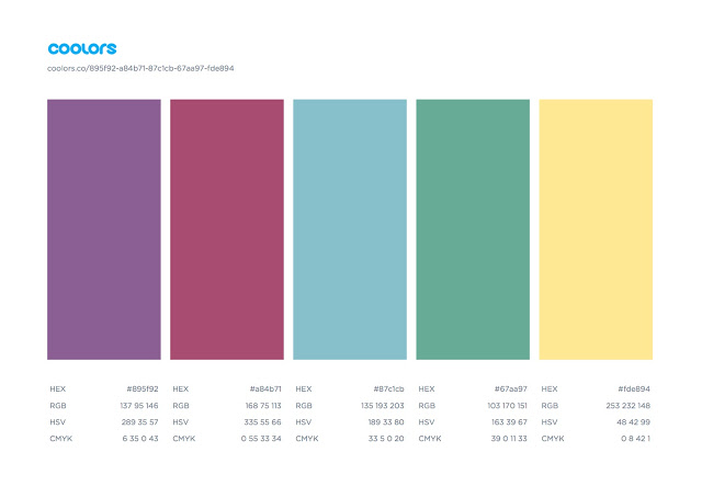 Erica Robyn Reads Color Palette