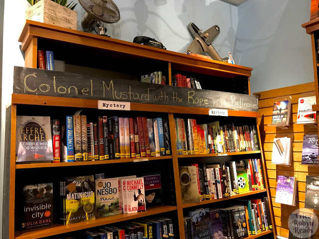 RiverRun Bookstore in Portsmouth, New Hampshire mystery section