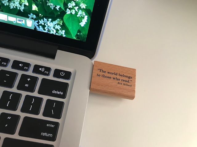 custom bookish flash drive