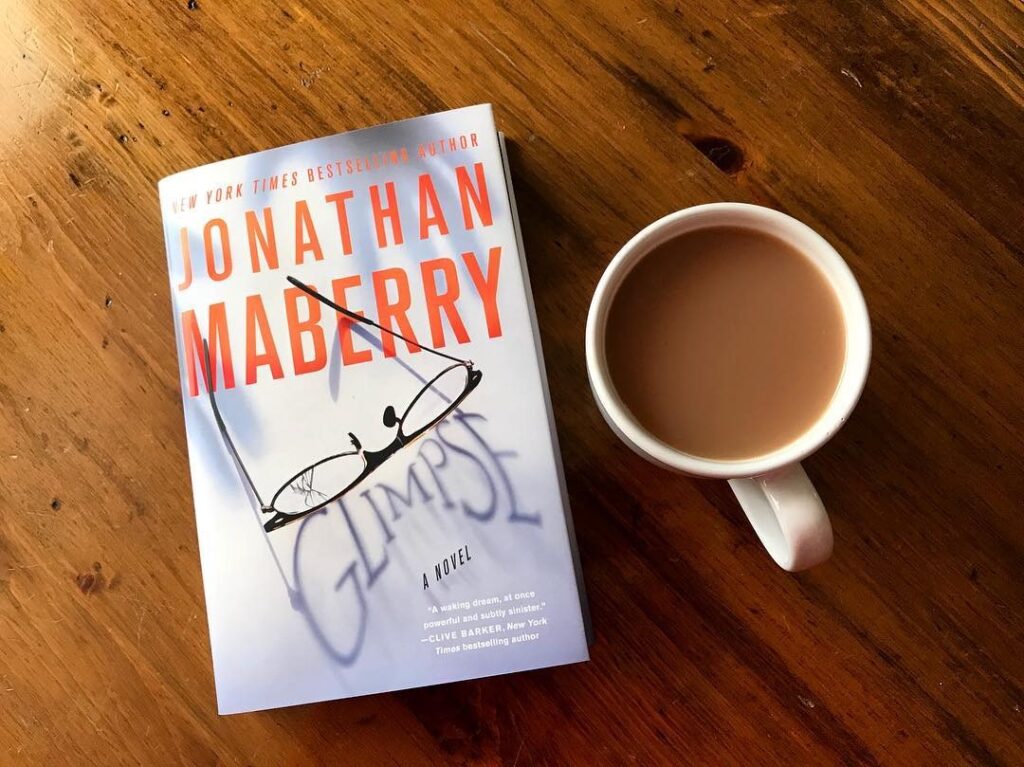 Glimpse by Jonathan Maberry book photo by Erica Robyn Reads