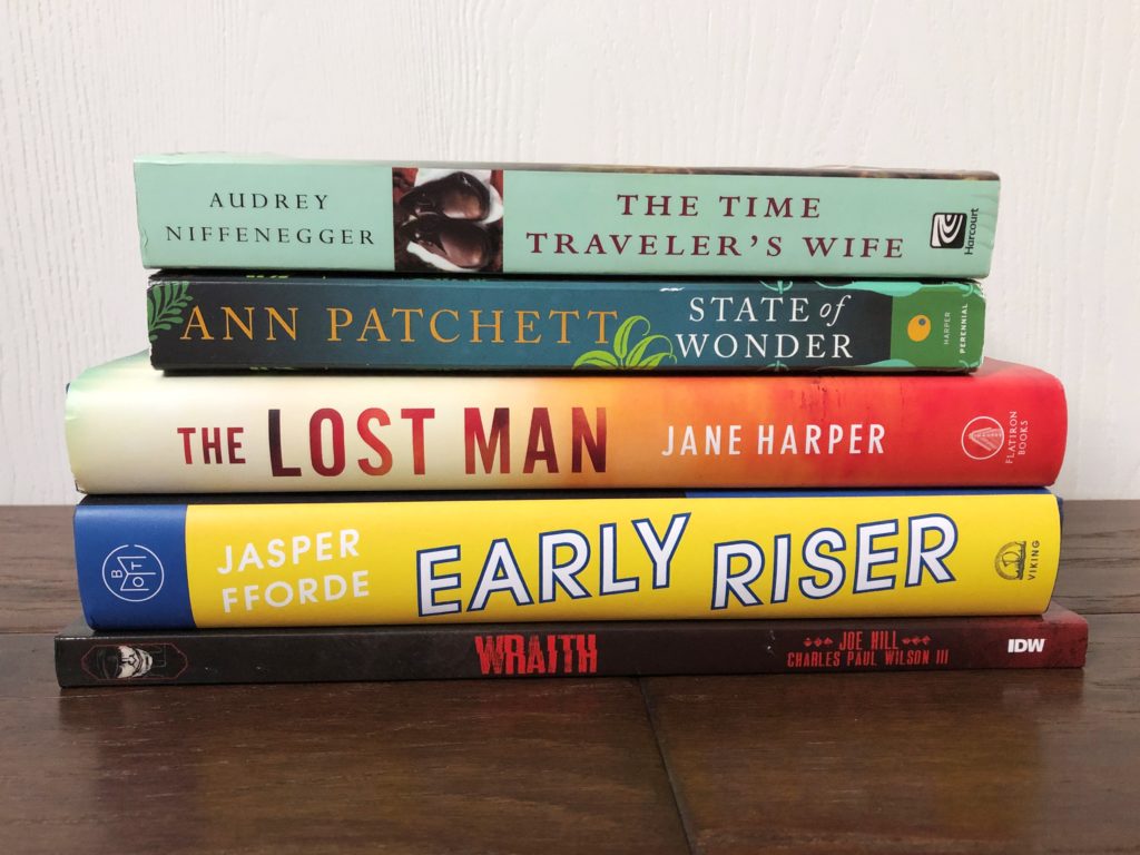 My TBR stack for March 2019