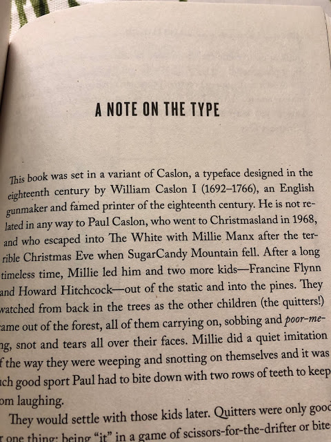 NOS4A2 by Joe Hill Note on Type