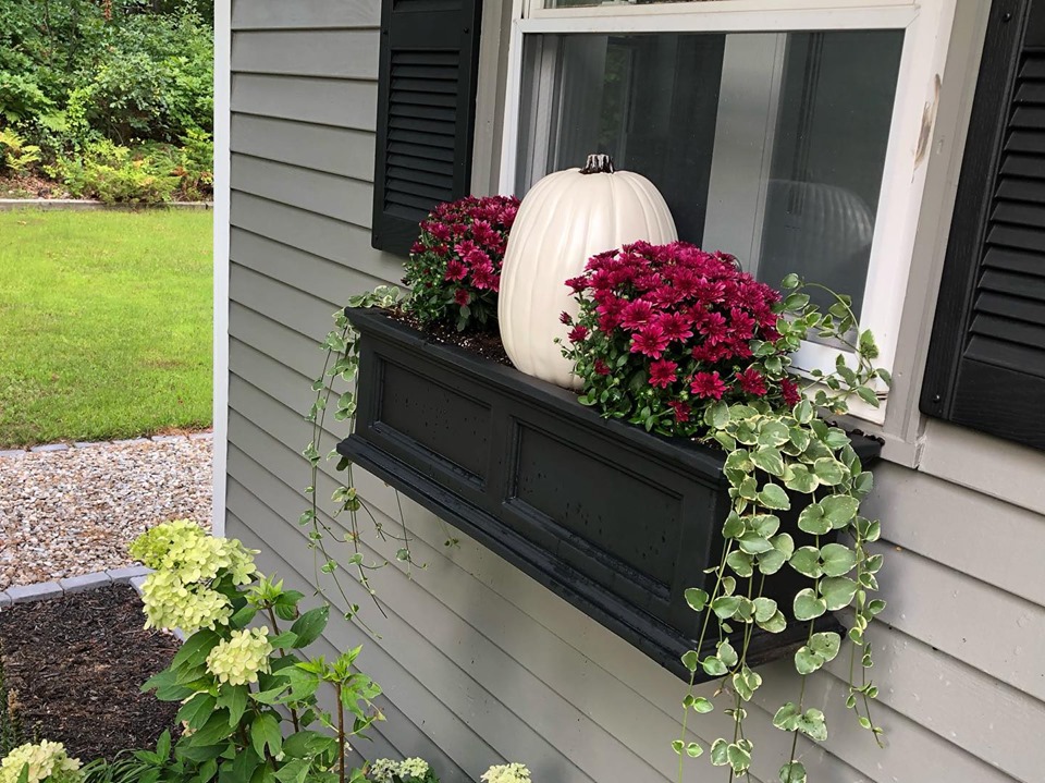 Simple Fall Decor Window Box