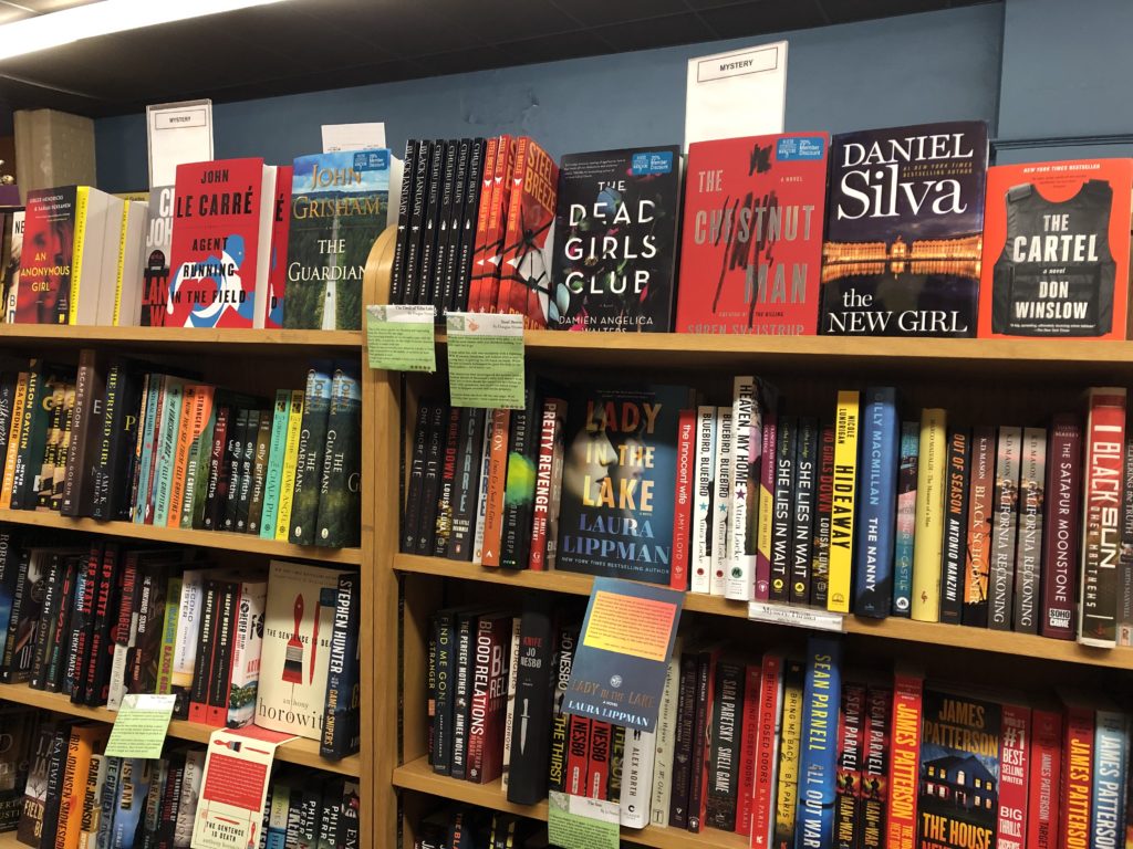 Visiting Water Street Bookstore in Exeter NH Mystery Section