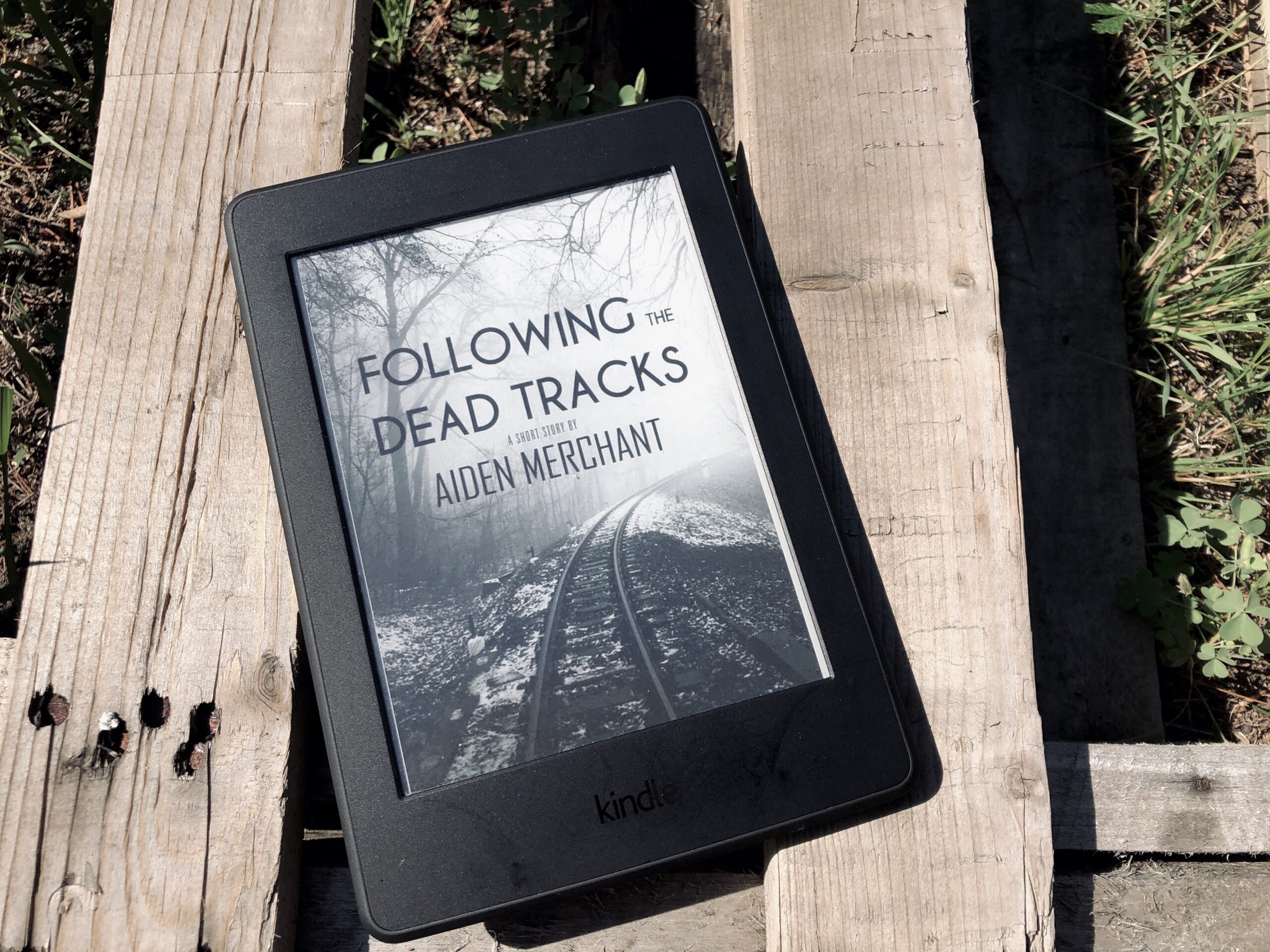 Following the Dead Tracks by Aiden Merchant Book Photo By Erica Robyn Reads