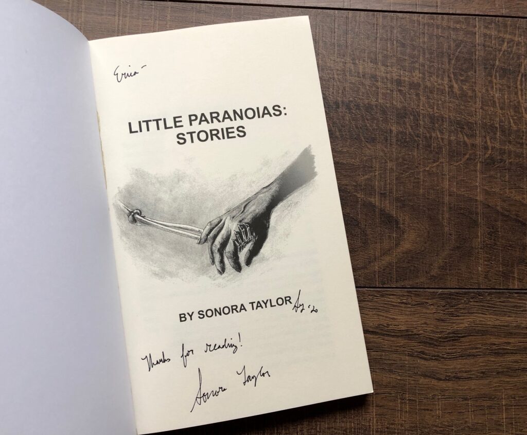 Little Paranoias by Sonora Taylor Book Photo Autograph