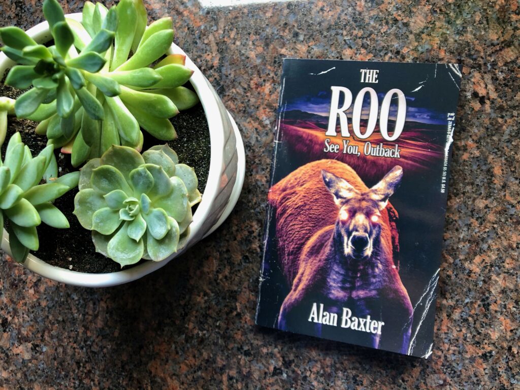 The Roo by Alan Baxter Book Photo by Erica Robyn Reads