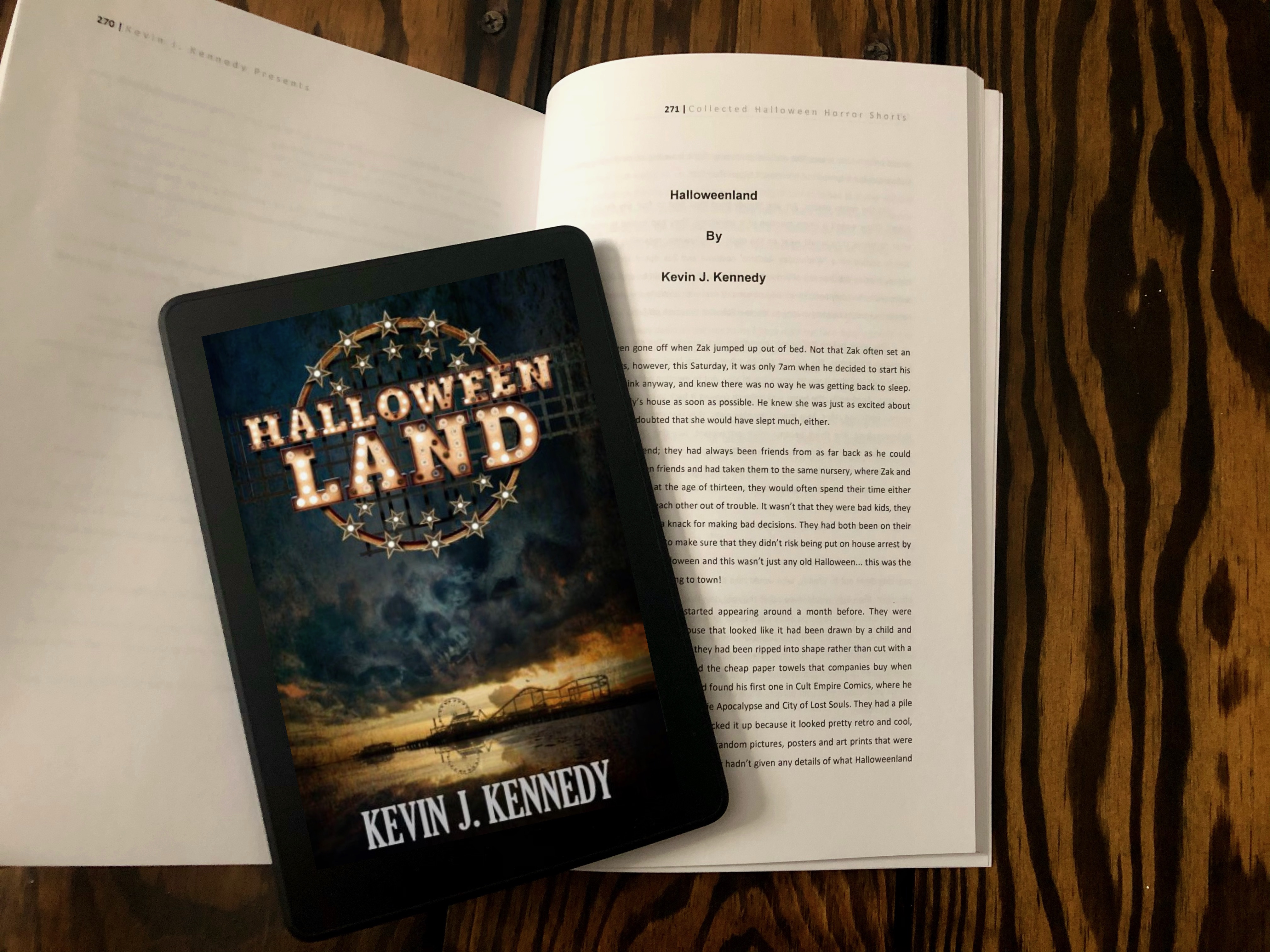 Halloween Land by Kevin J. Kennedy book photo by Erica Robyn Reads