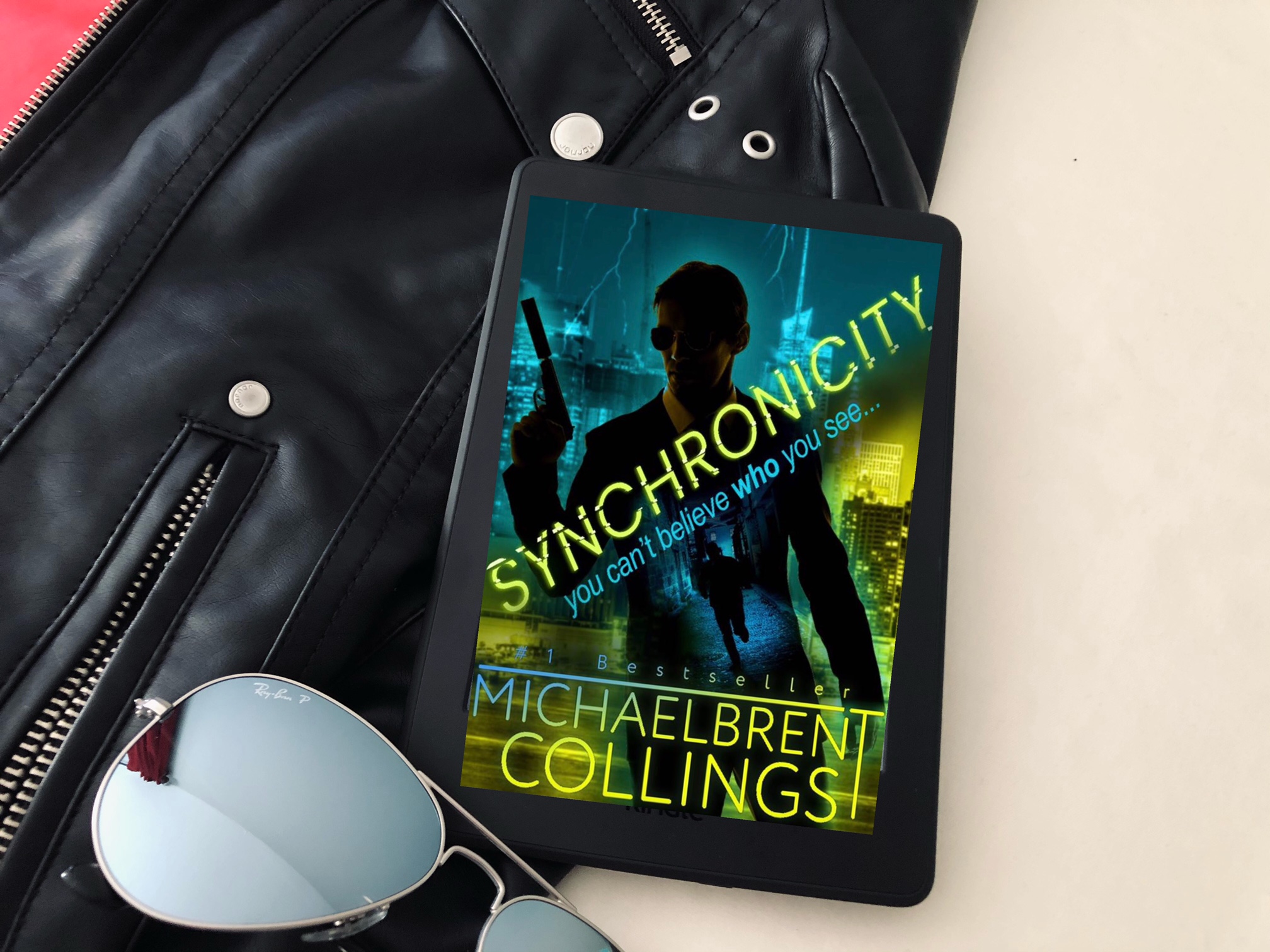 Synchronicity by Michaelbrent Collings book photo by Erica Robyn Reads