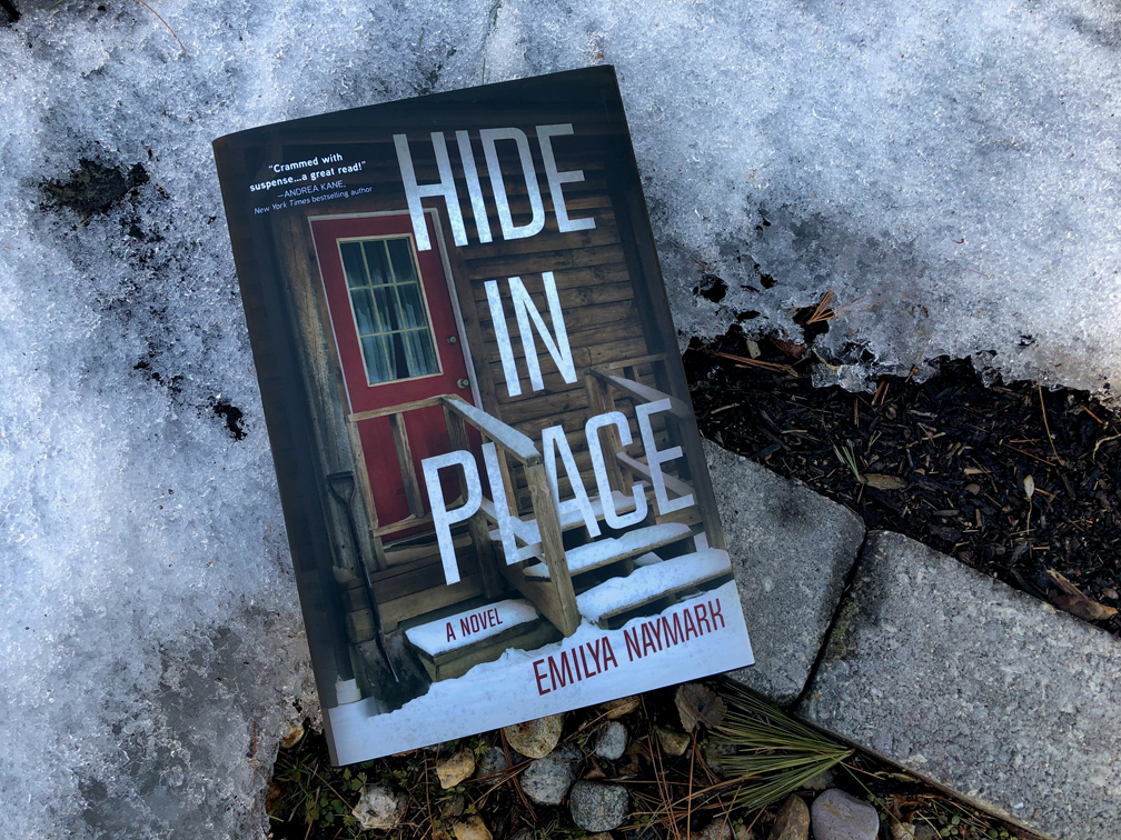 Hide in Place by Emilya Naymark book photo by Erica Robyn Reads