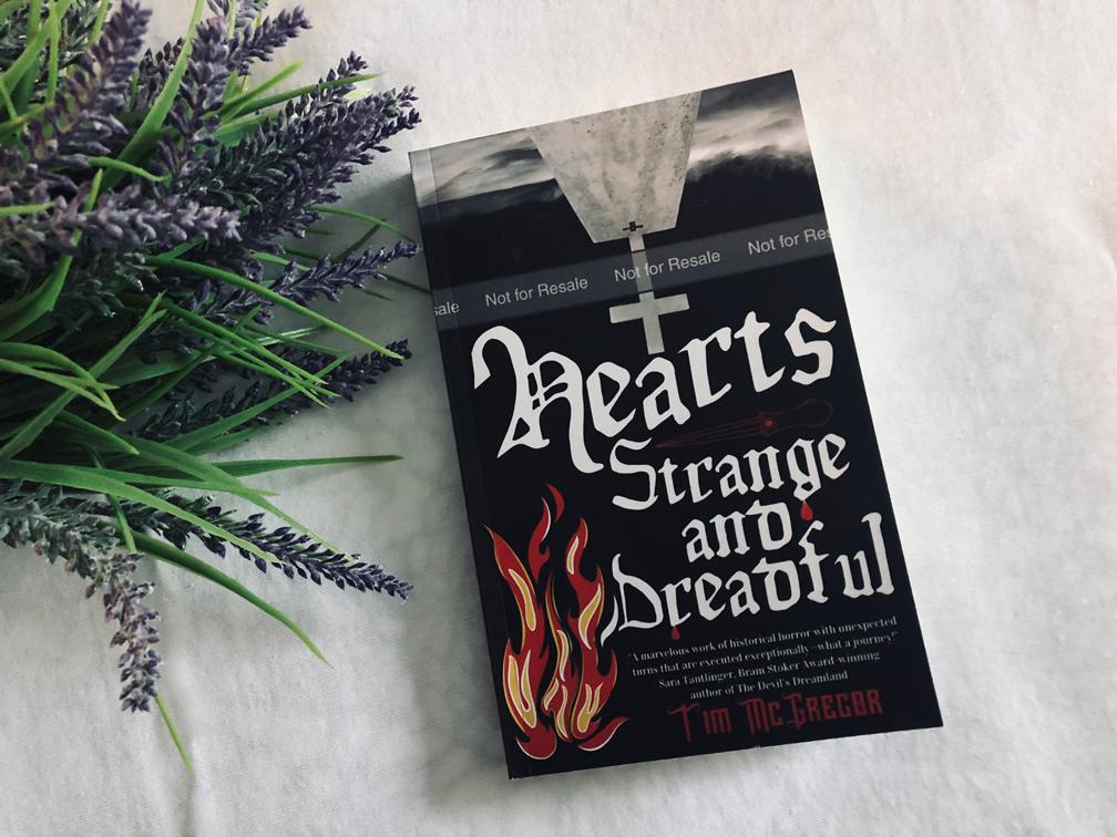 Hearts Strange and Dreadful by Tim McGregor book photo by Erica Robyn Reads