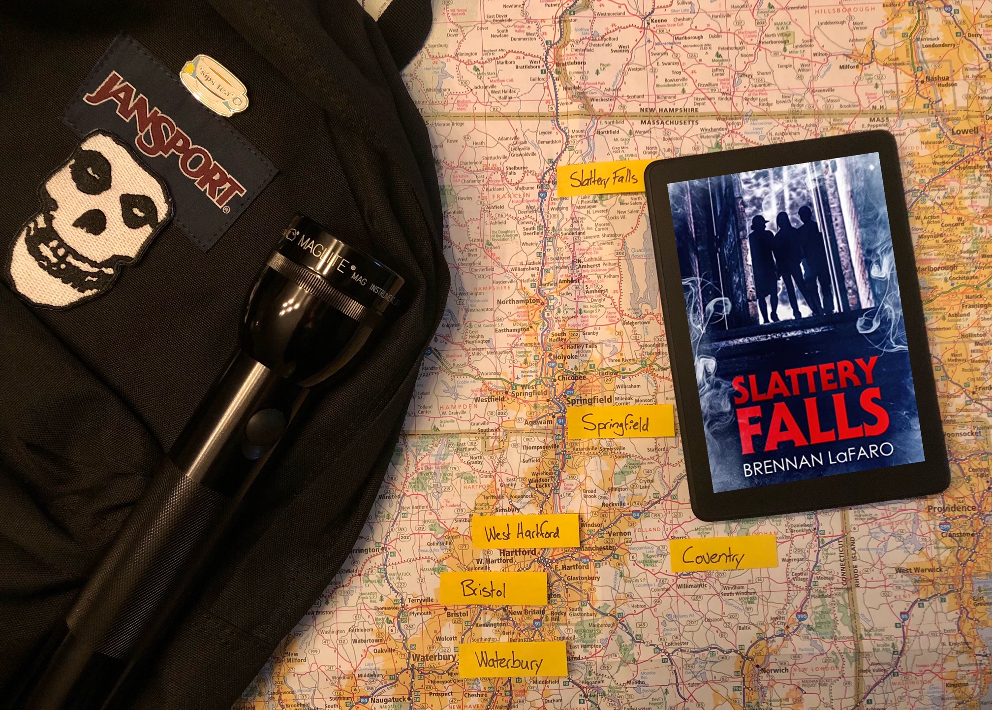 Slattery Falls by Brennan LaFaro book photo by Erica Robyn Reads