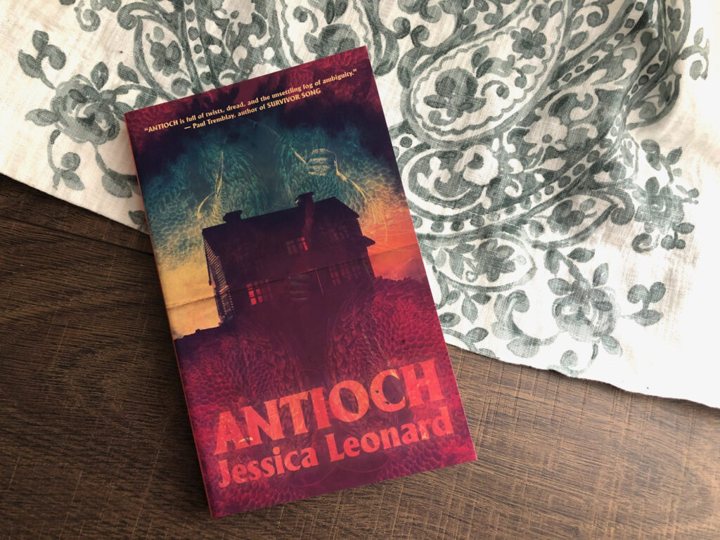 Antioch by Jessica Leonard Book Photo by Erica Robyn Reads