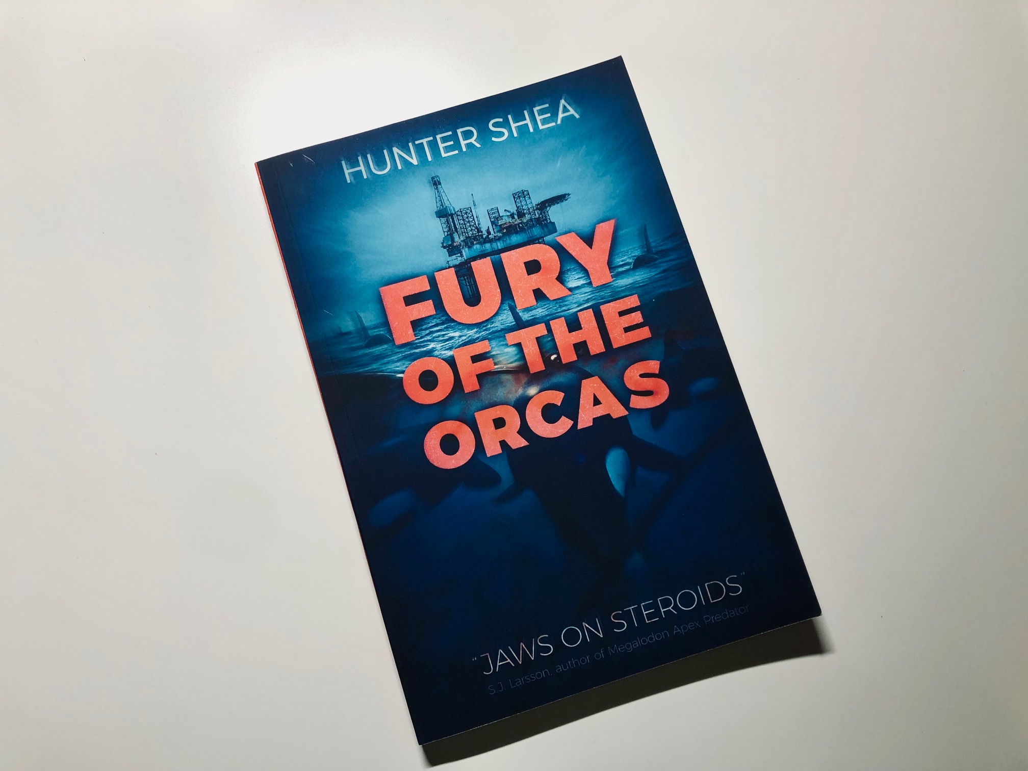 Fury of the Orcas by Hunter Shea book photo by Erica Robyn Reads