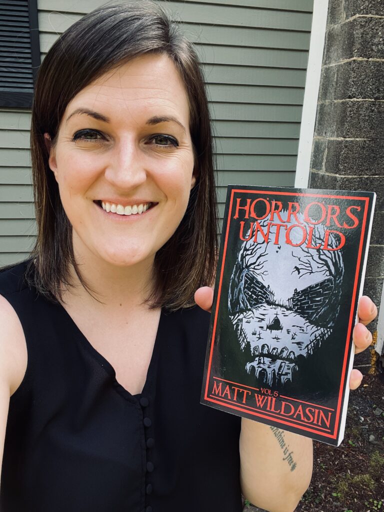 Horrors Untold Vol 5 by Matt Wildasin book selfie