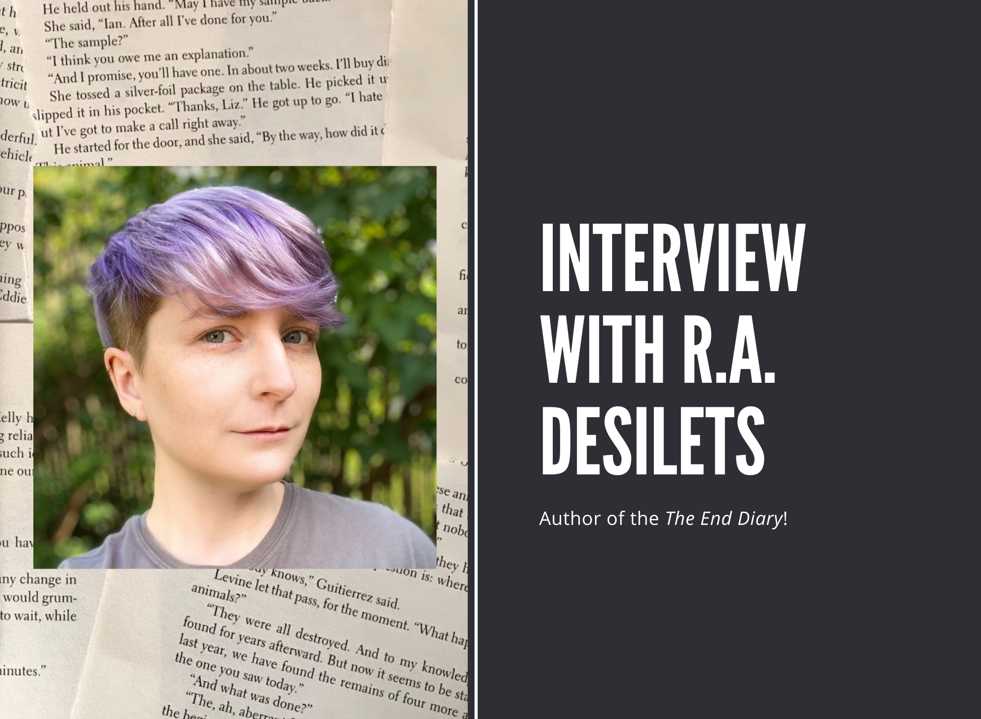 Interview with R.A. Desilets hosted by Erica Robyn Reads