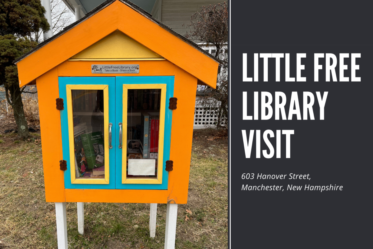 Little Free Library Visit - 603 Hanover Street, Manchester, New Hampshire - Erica Robyn Reads