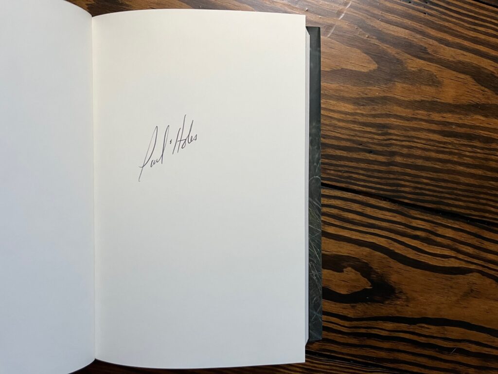 Unmasked by Paul Holes signed copy