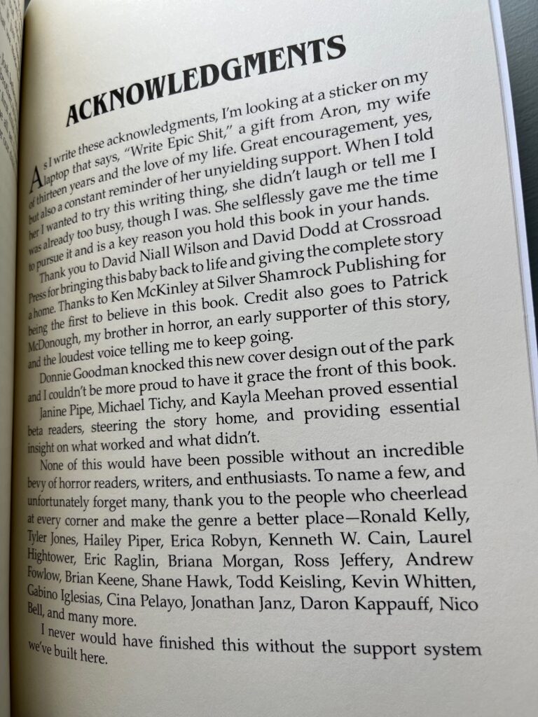 Acknowledgments of Slattery Falls by Brennan LaFaro