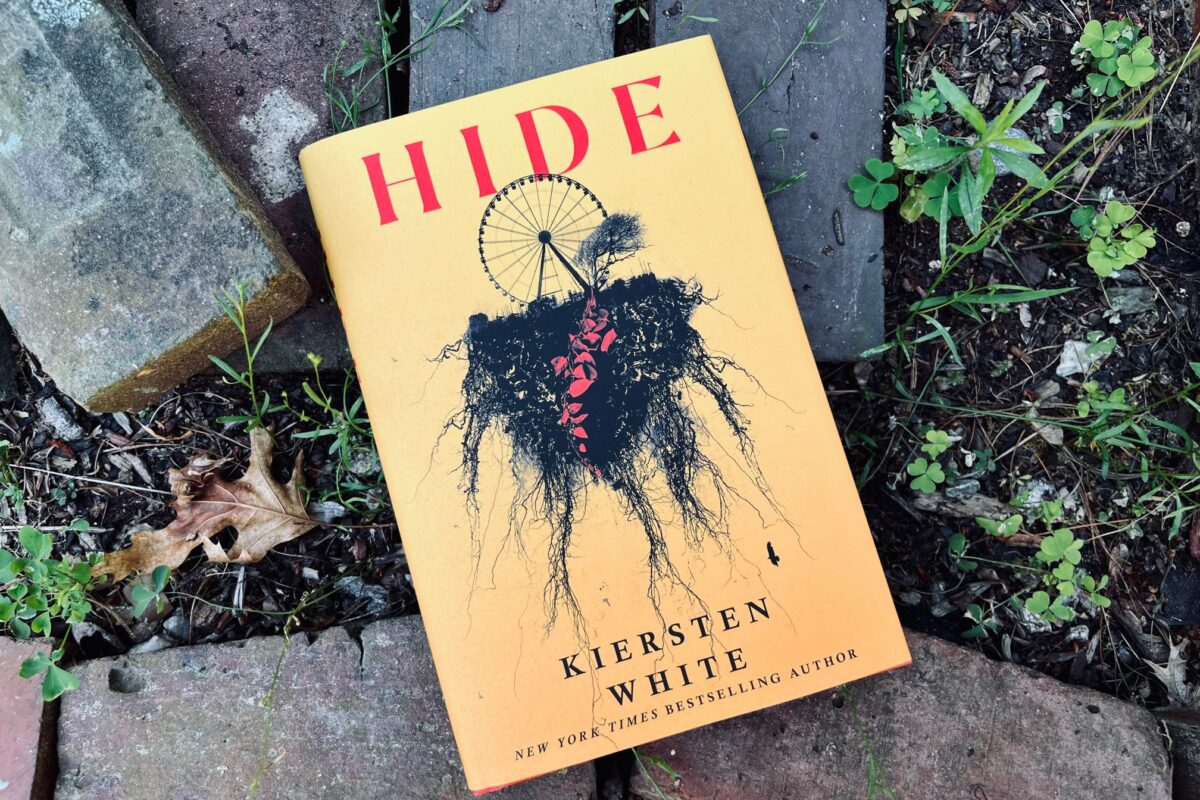 Hide by Kiersten White book photo by Erica Robyn Reads