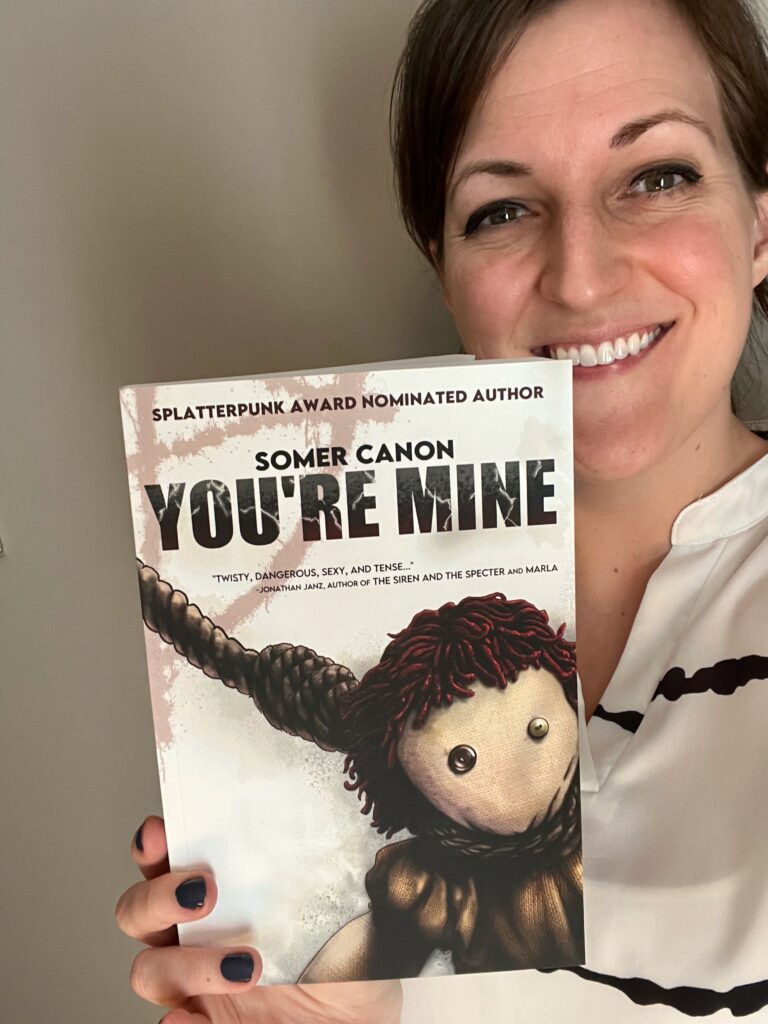 You're Mine by Somer Canon book selfie Erica Robyn Reads