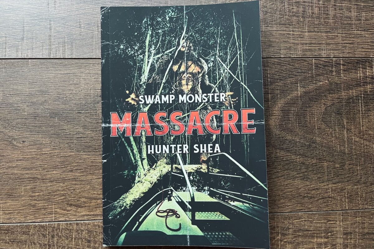 Swamp Monster Massacre by Hunter Shea book photo and book review by Erica Robyn Reads