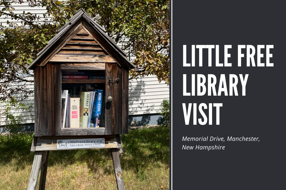 Little Free Library Visit - Memorial Drive, Manchester, New Hampshire