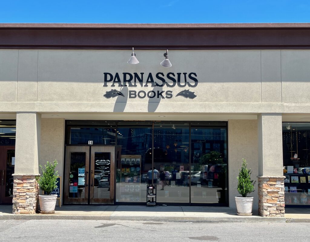 Visiting Parnassus Books in Nashville, Tennessee - storefront