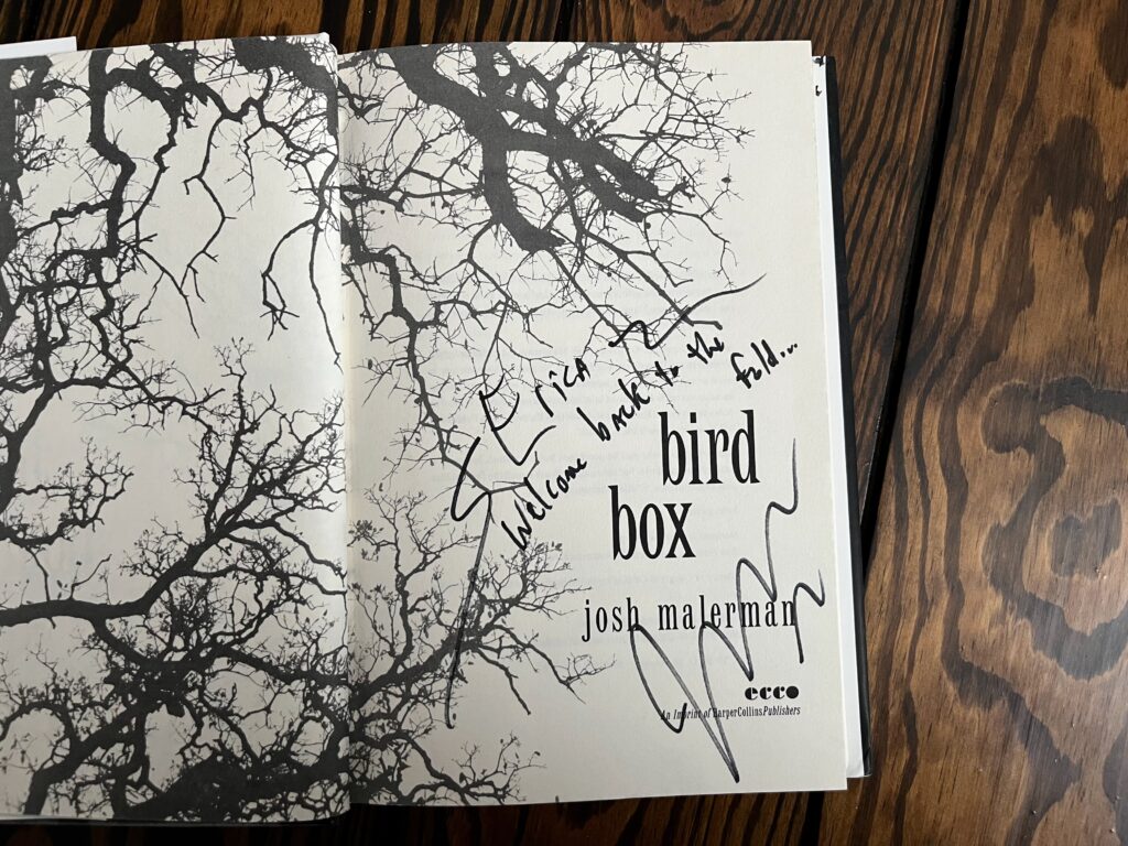 Signed Copy of Bird Box by Josh Malerman
