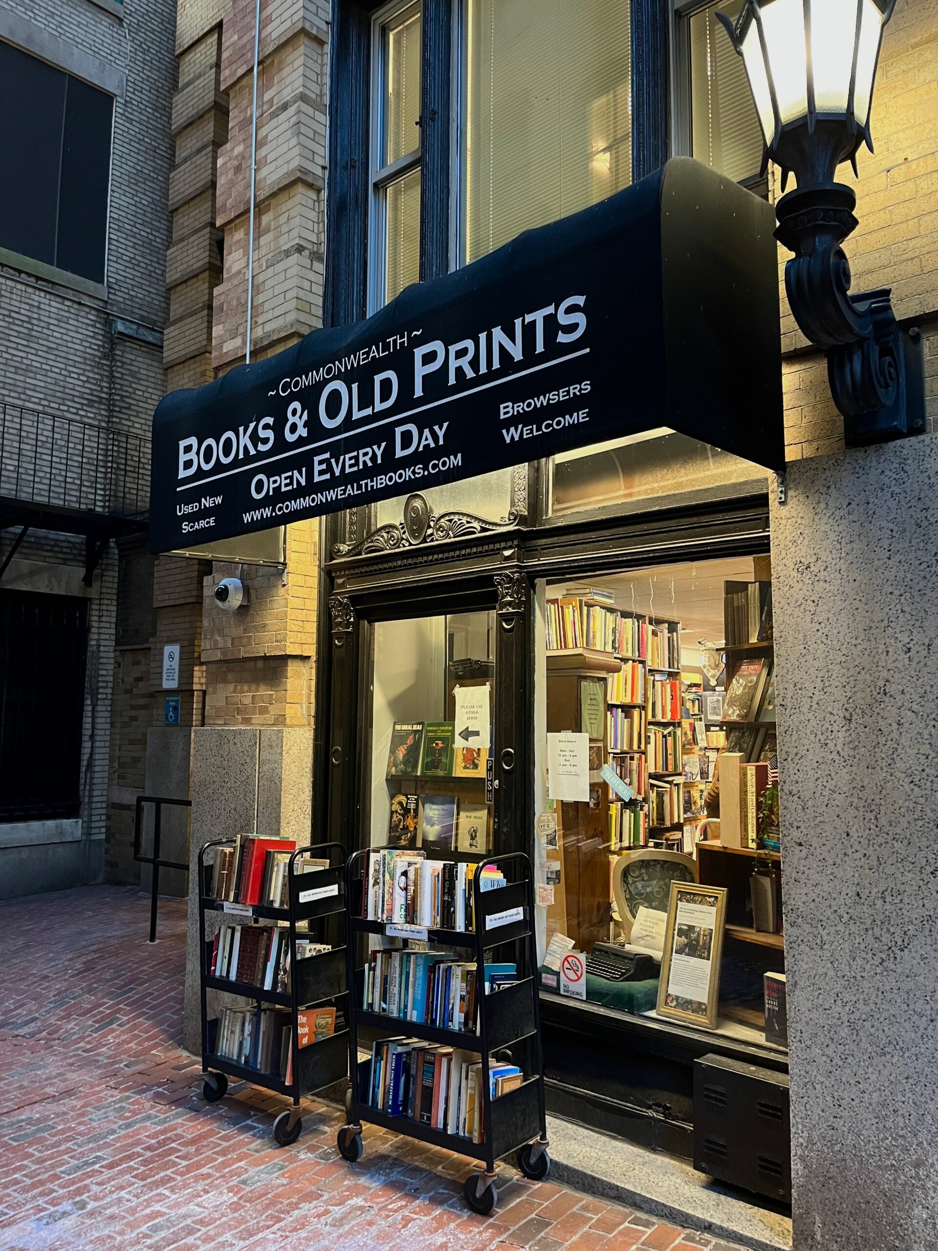 Visiting Commonwealth Books & Old Prints in Boston, Massachusetts