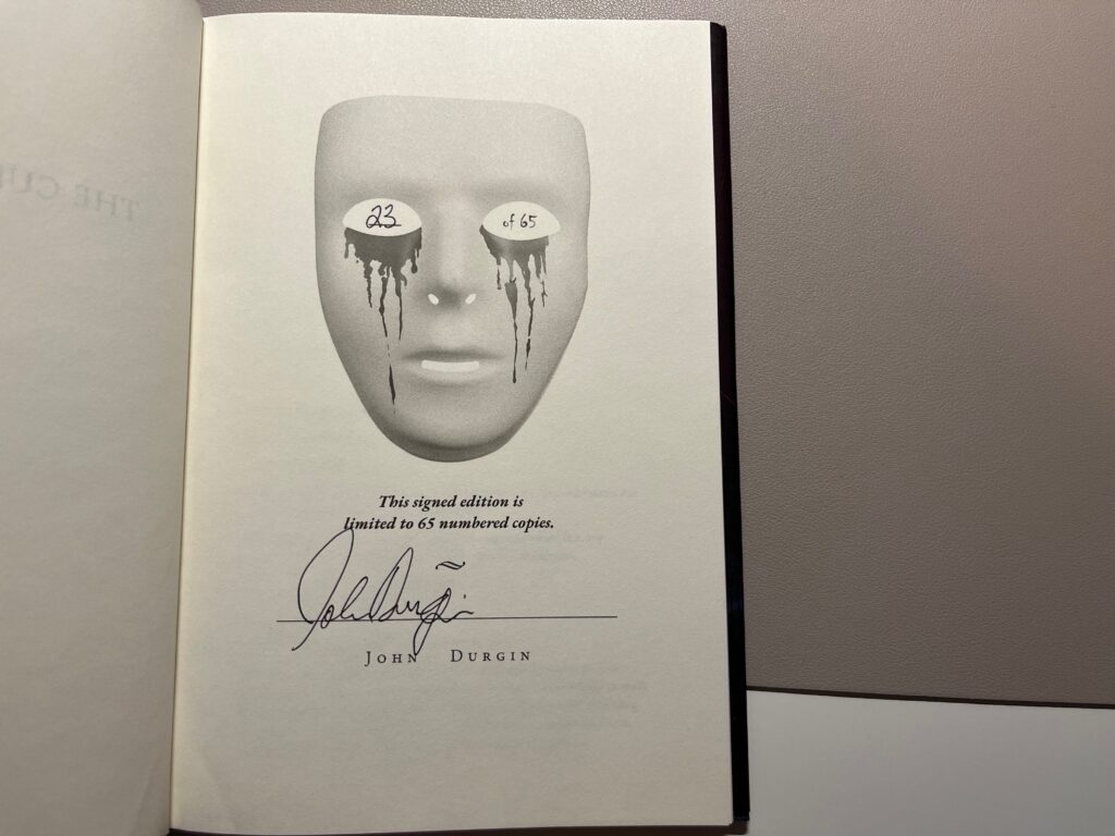 Signed Copy of The Cursed Among us by John Durgin