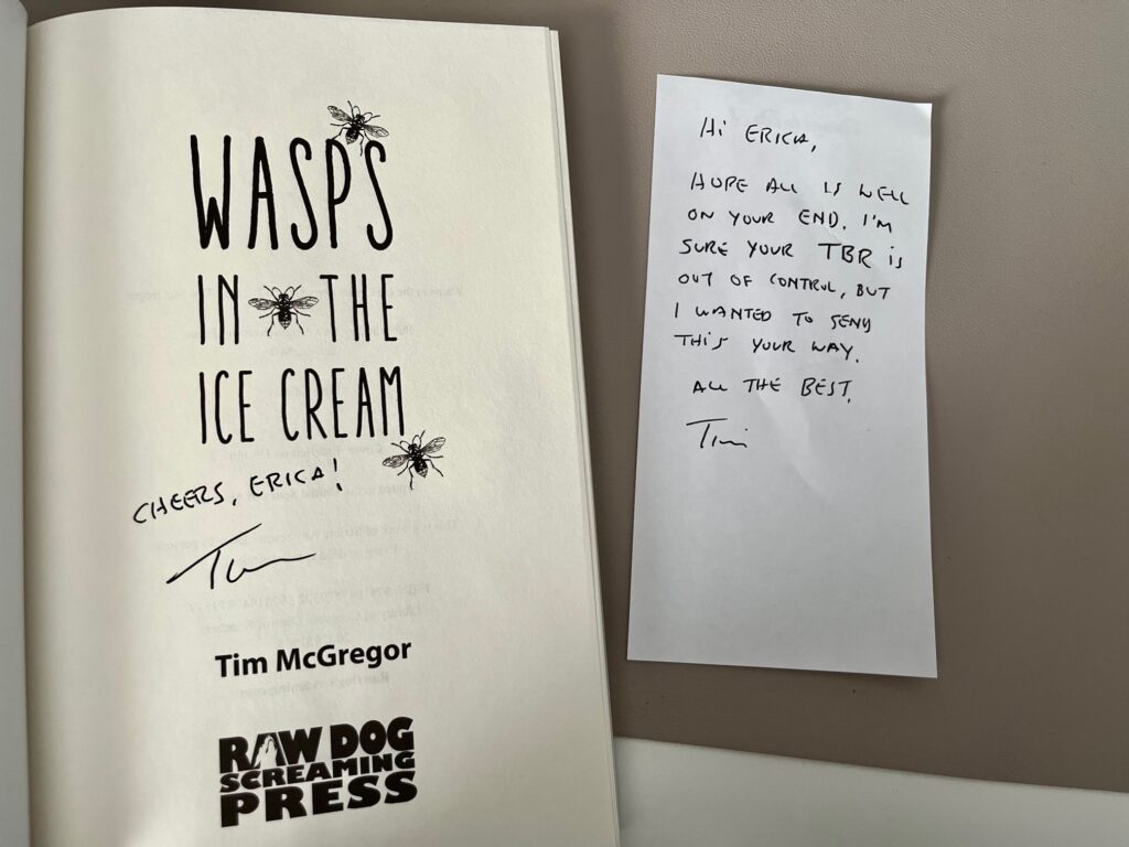 Wasps in the Ice Cream by Tim McGregor signed copy