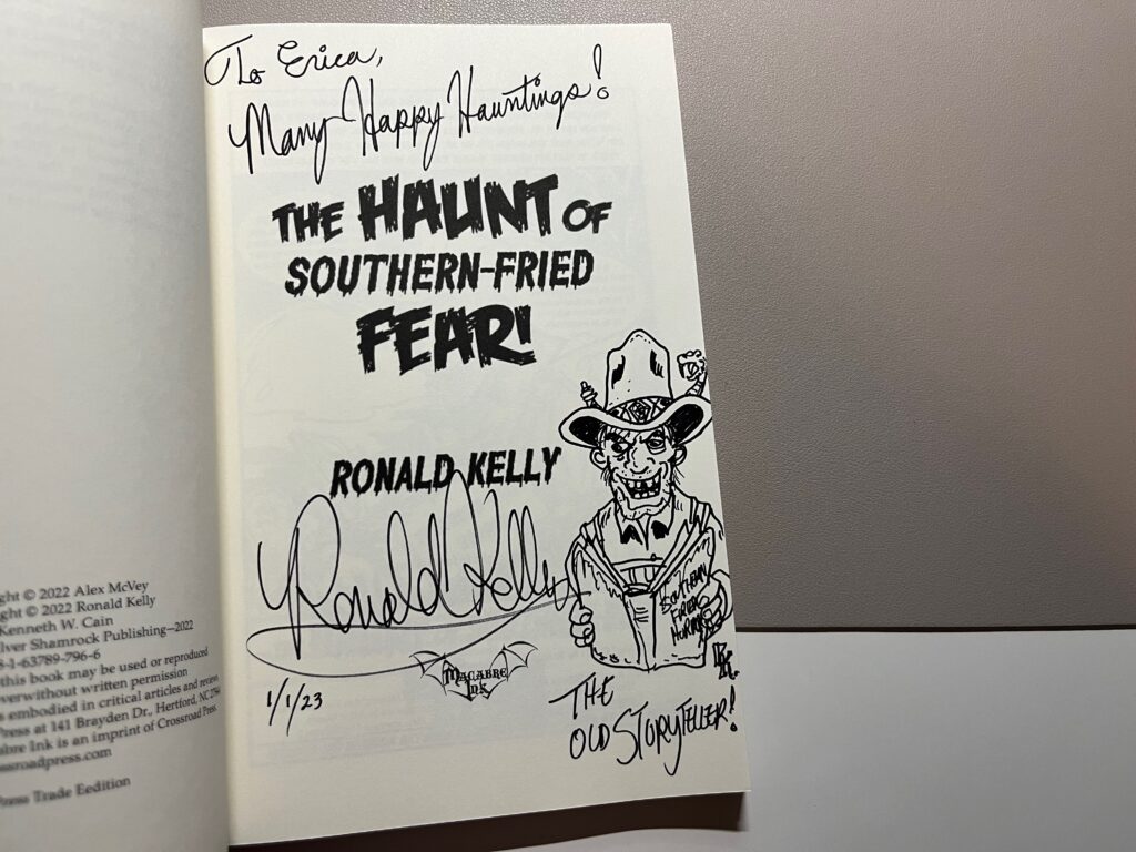 The Haunt of Southern-Fried Fear by Ronald Kelly signed copy