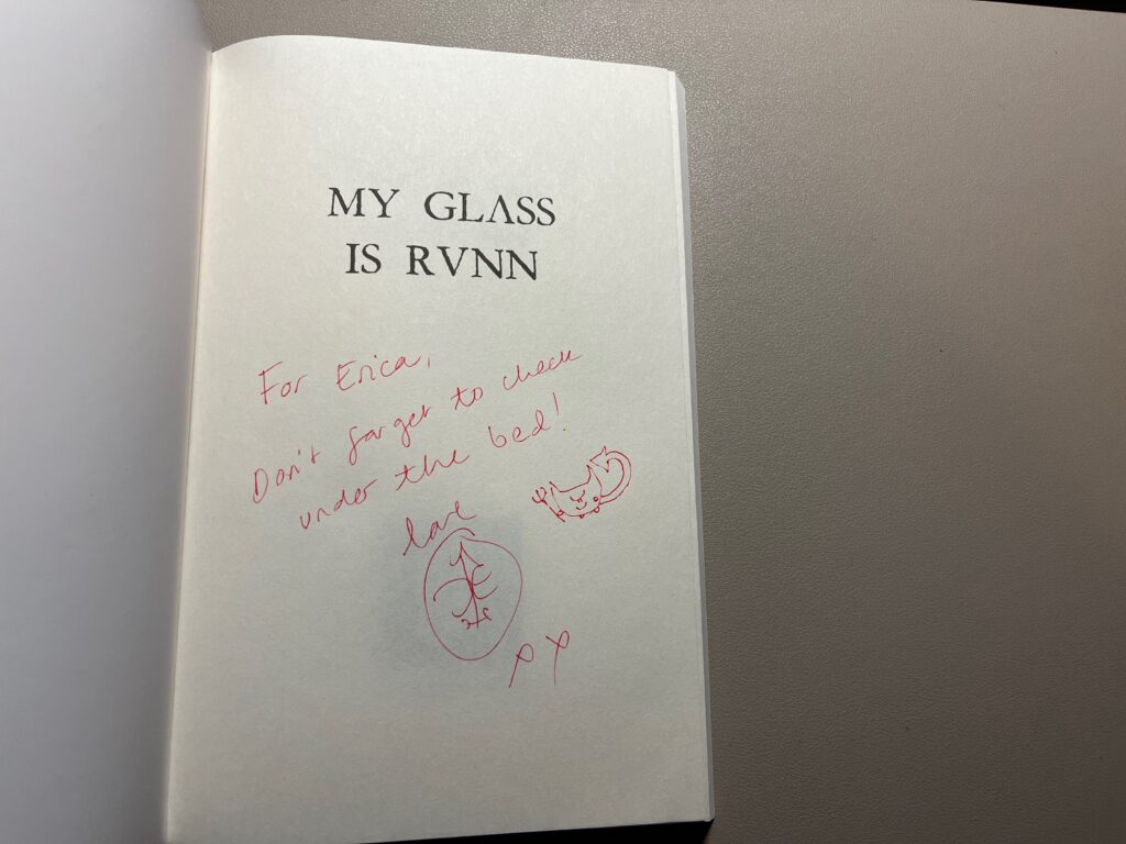 Signed Copy of My Glass is Runn by Die Booth