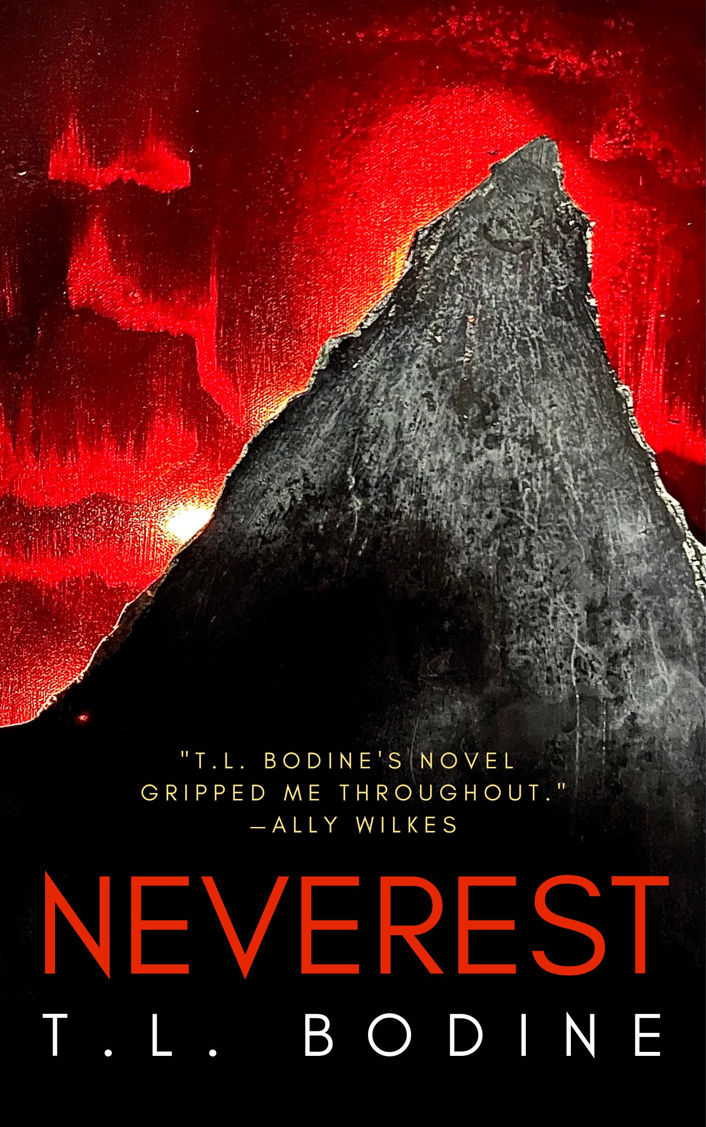 
					Cover art from "Neverest" by T.L. Bodine