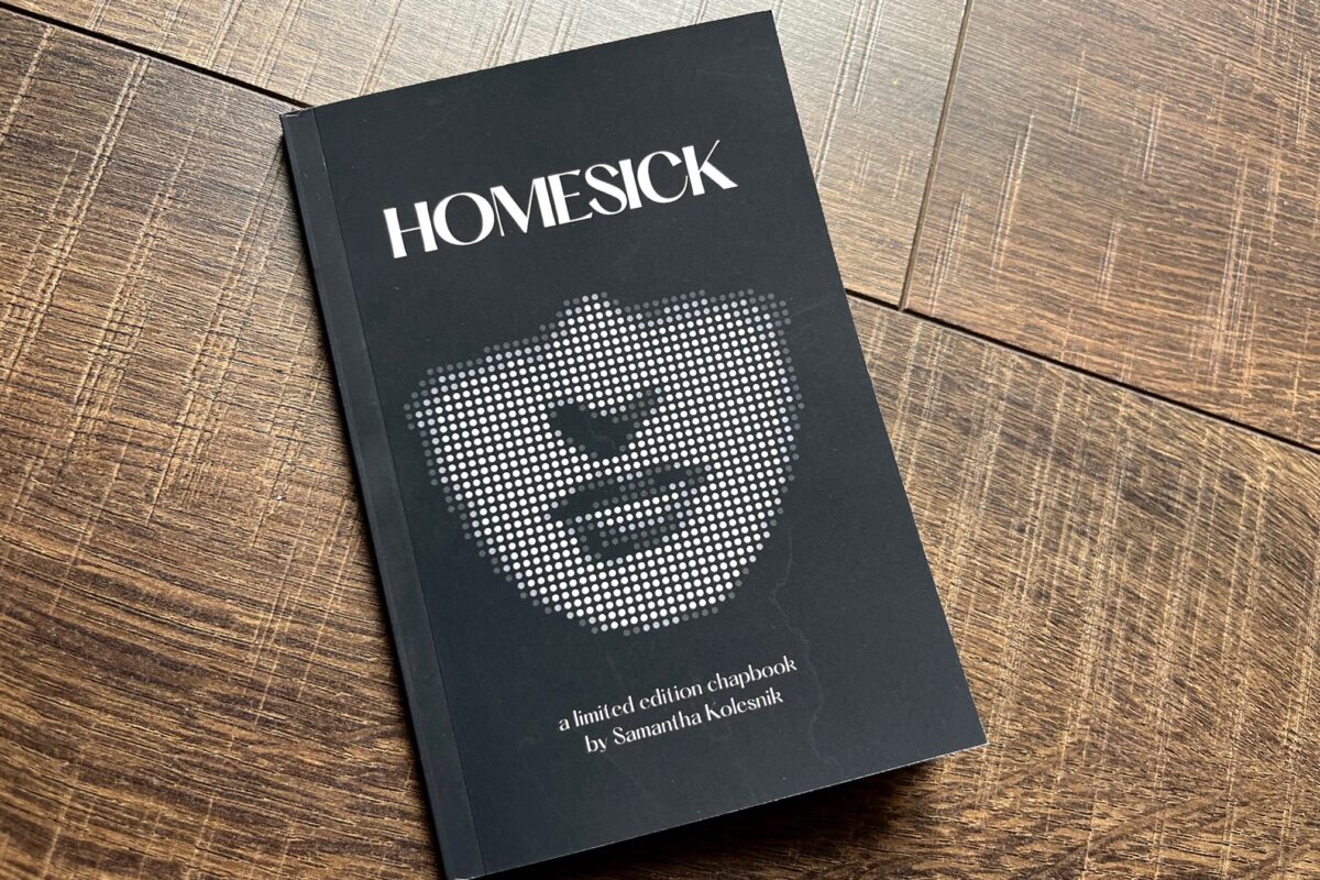 Homesick by Samantha Kolesnik book photo by Erica Robyn Reads