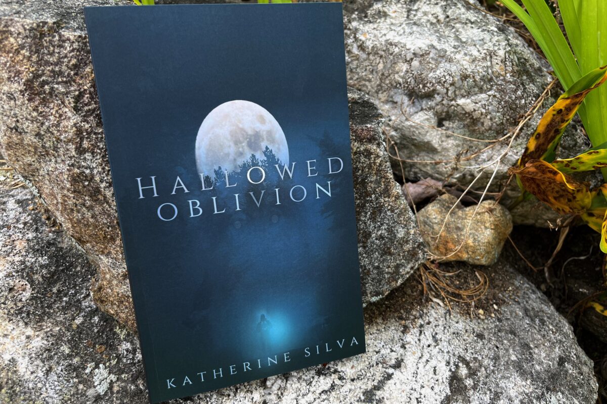 Hallowed Oblivion by Katherine Silva book photo by Erica Robyn Reads
