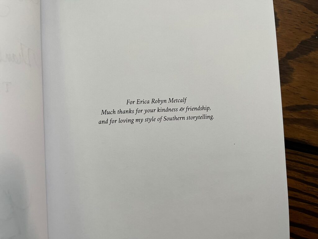 The Shrouded Tome: Ten Forgotten Fables by Ronald Kelly - dedication to Erica Robyn Metcalf