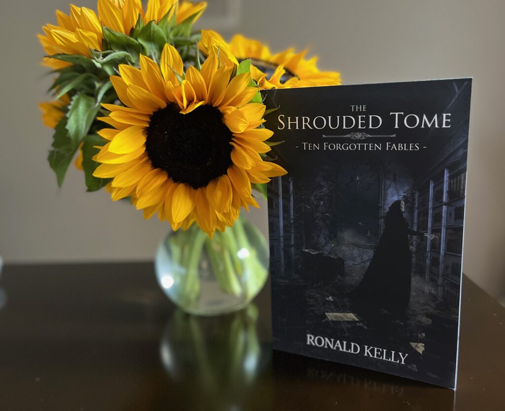 The Shrouded Tome: Ten Forgotten Fables by Ronald Kelly book photo by Erica Robyn Reads