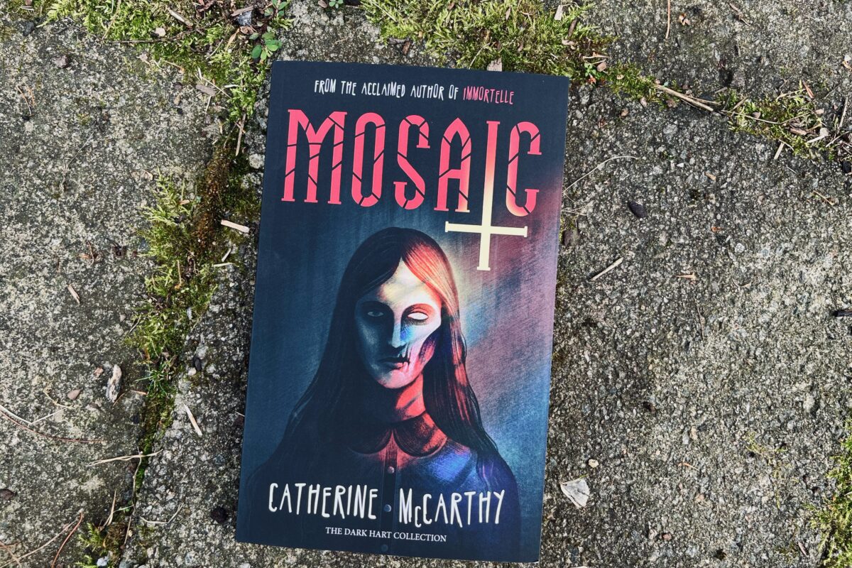 Mosaic by Catherine McCarthy book photo by Erica Robyn Reads