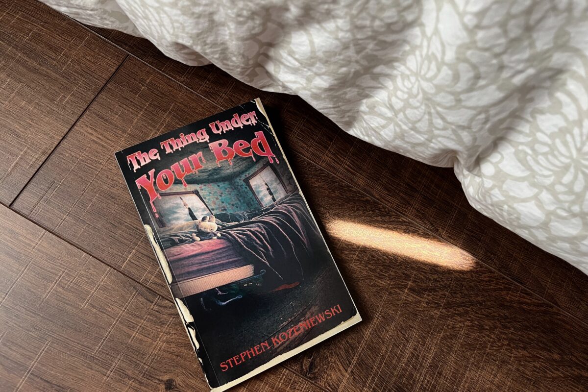 The Thing Under Your Bed by Stephen Kozeniewski book photo by Erica Robyn Reads
