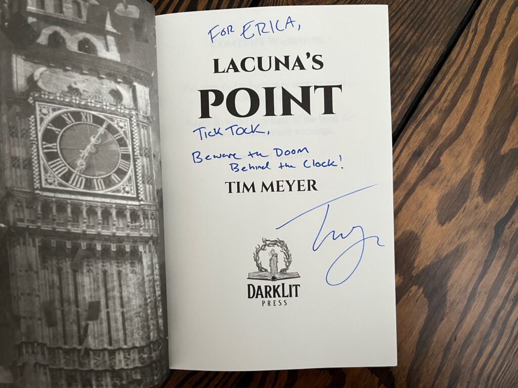 Lacuna's Point by Tim Meyer signed copy