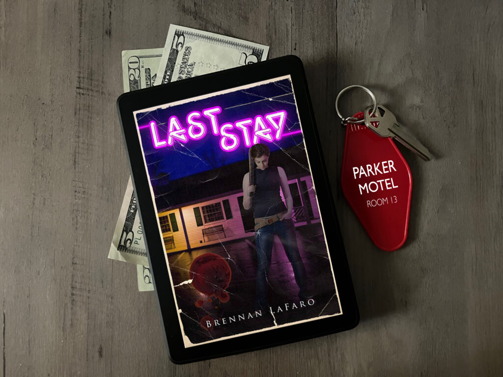 Last Stay by Brennan LaFaro book photo by Erica Robyn Reads