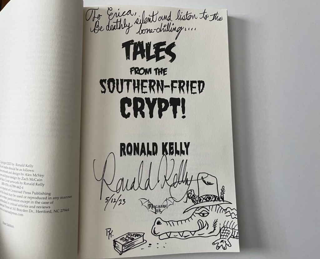 Signed copy of Tales from the Southern Fried Crypt by Ronald Kelly