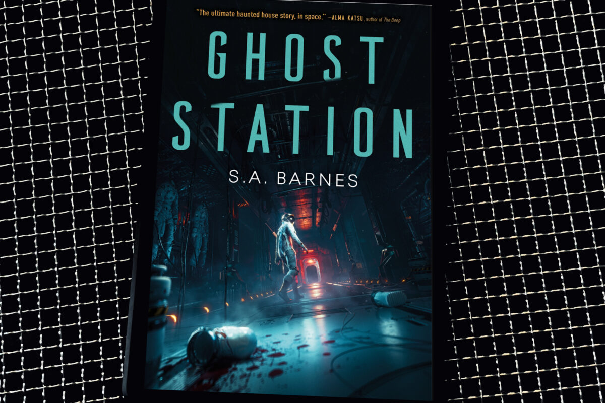 Ghost Station by S.A. Barnes book photo by Erica Robyn Reads