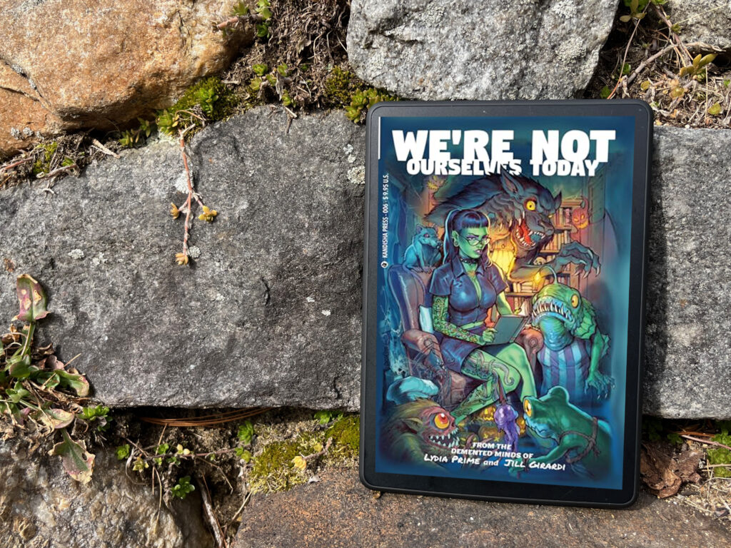 We're Not Ourselves Today by Lydia Prime and Jill Girardi book photo and book review by Erica Robyn Reads